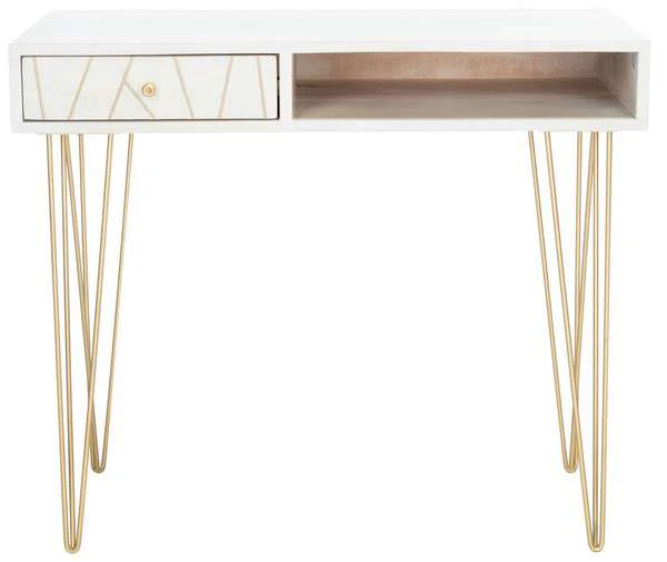 Safavieh Marigold Desk - White Wash - Image 2