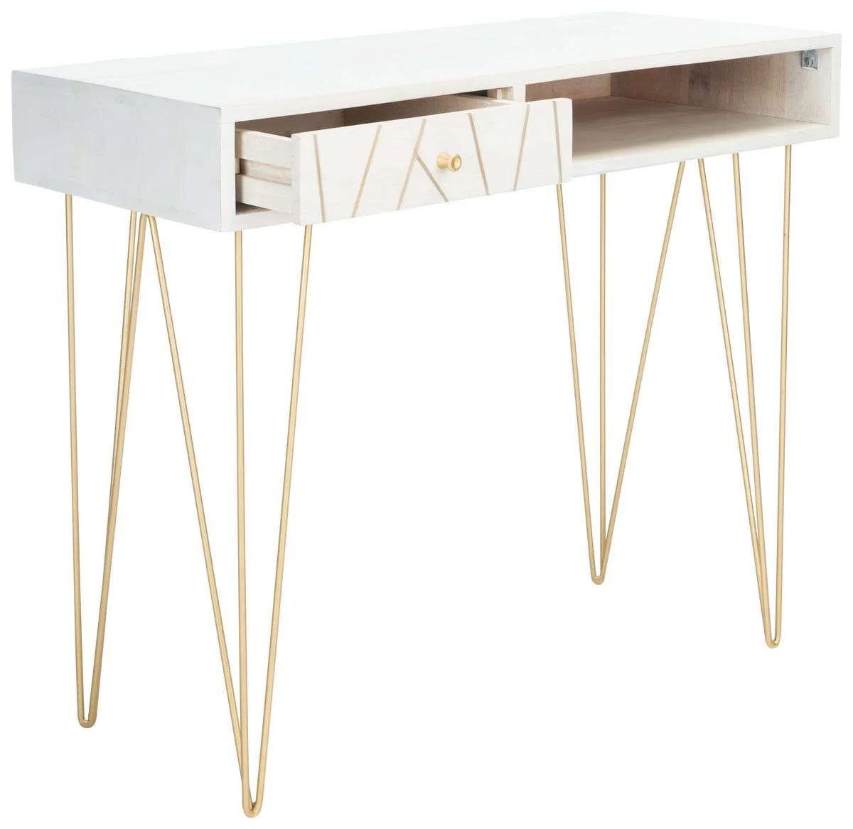Safavieh Marigold Desk - White Wash - Image 3