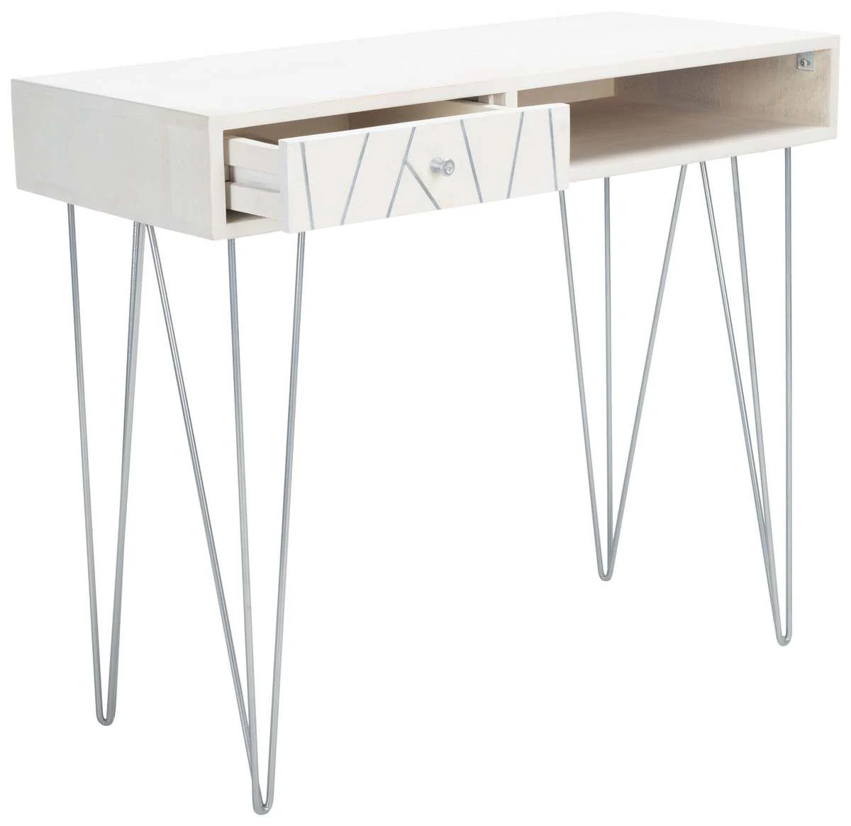 Safavieh Marigold Desk - White Wash - Image 3