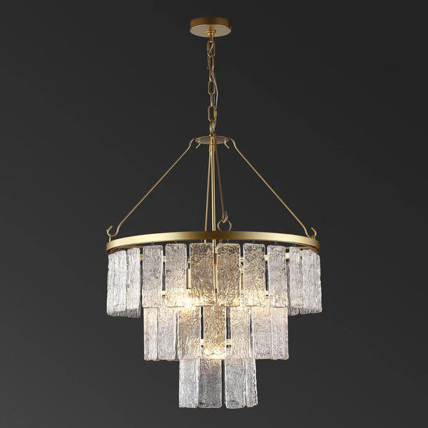 Safavieh Marjory 3 Tier Chandelier - Gold - Image 2