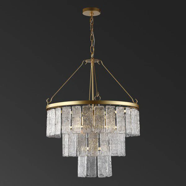 Safavieh Marjory 3 Tier Chandelier - Gold - Image 4