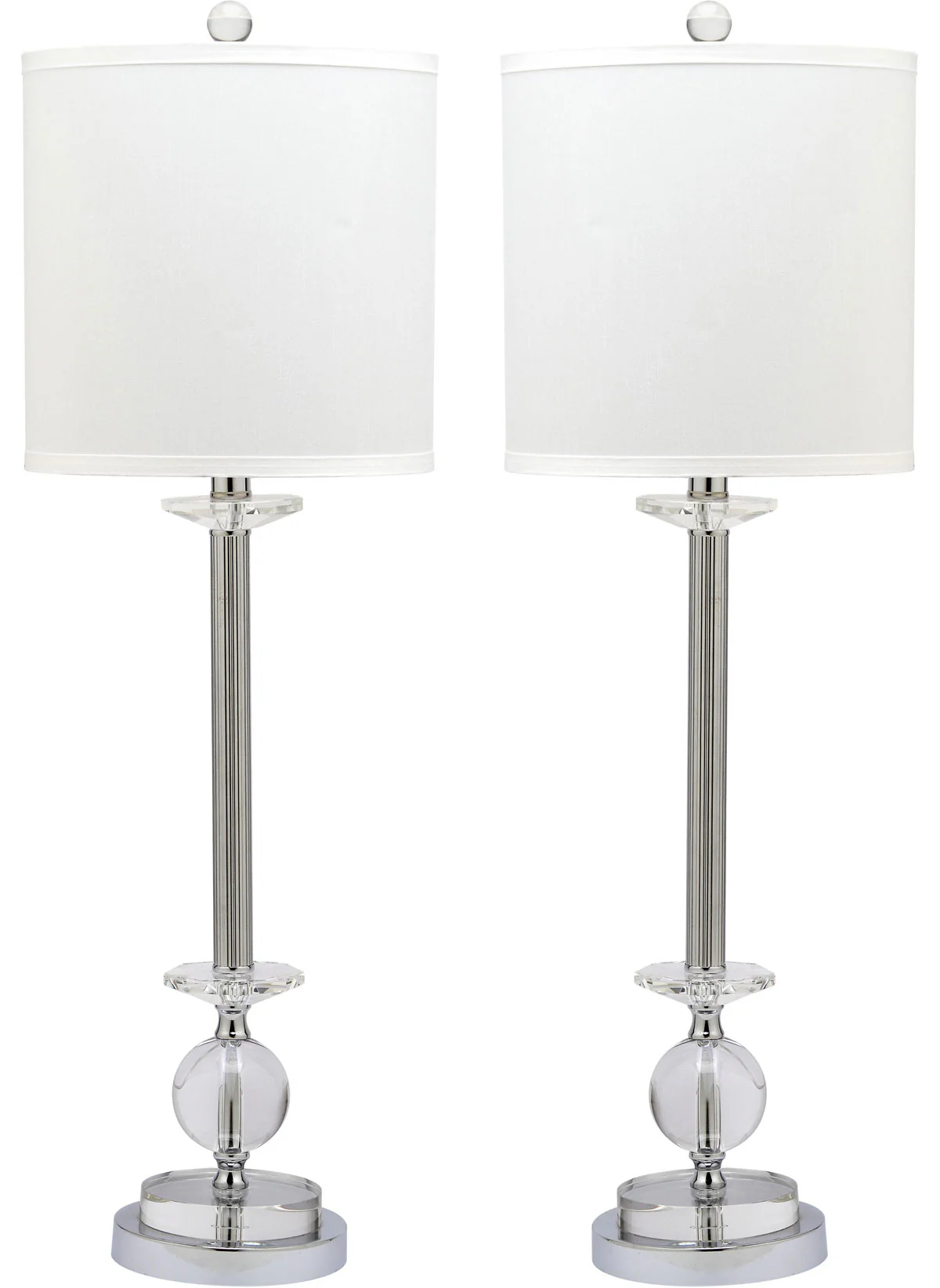 Safavieh Marla 31-Inch H Crystal Candlestick Lamp Set Of 2 - Clear - Image 2