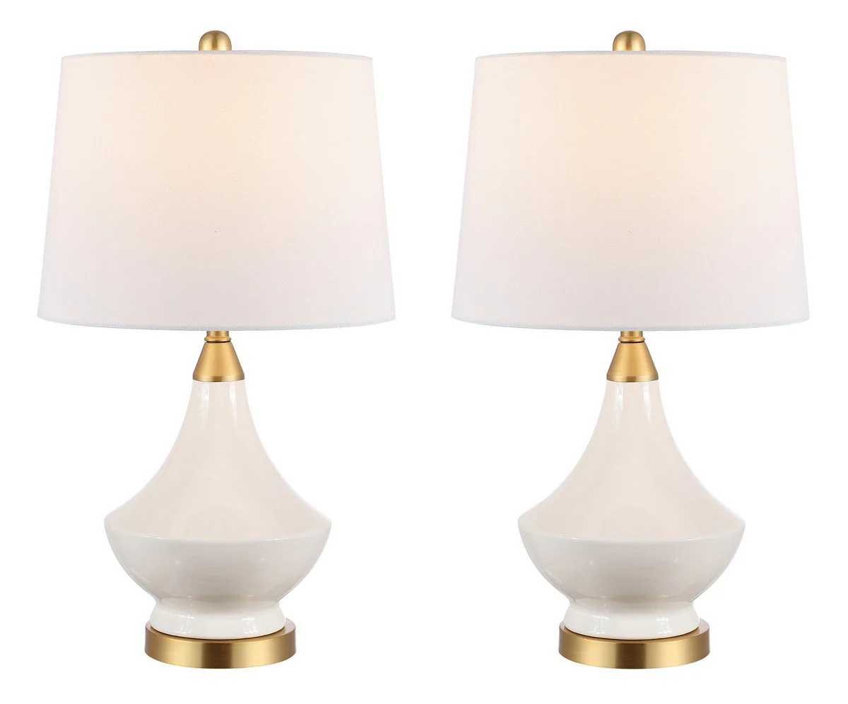 Safavieh Marlowe Glass Table Lamp Set Of 2 - White - Image 3