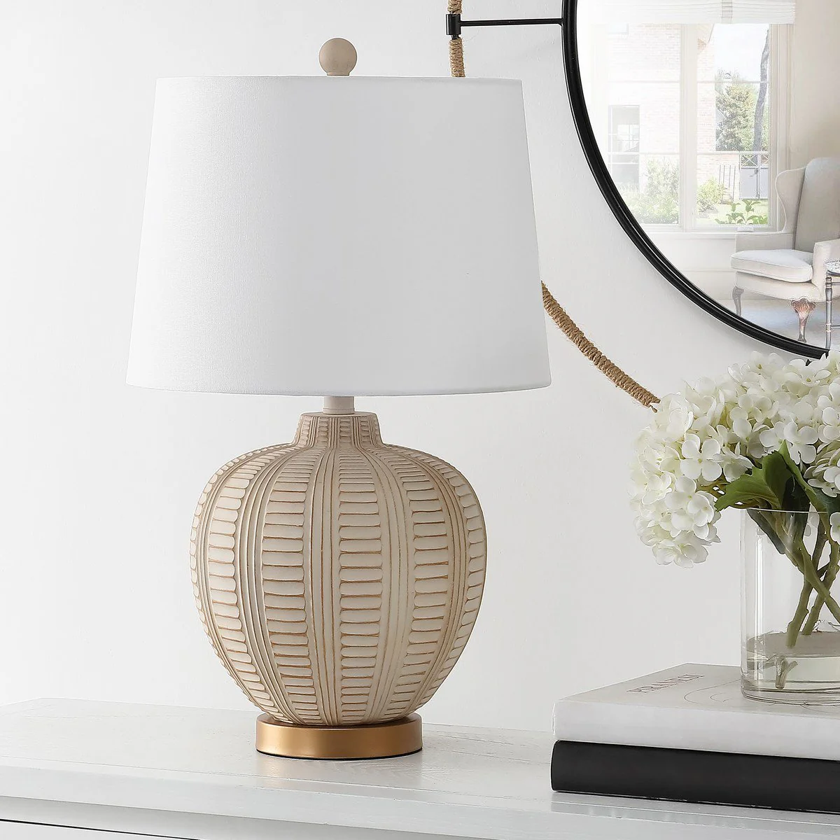 Safavieh Marrla Table Lamp - Cream - Image 3