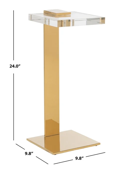 Safavieh Mars Acryllic Drink Table - Clear - Image 3