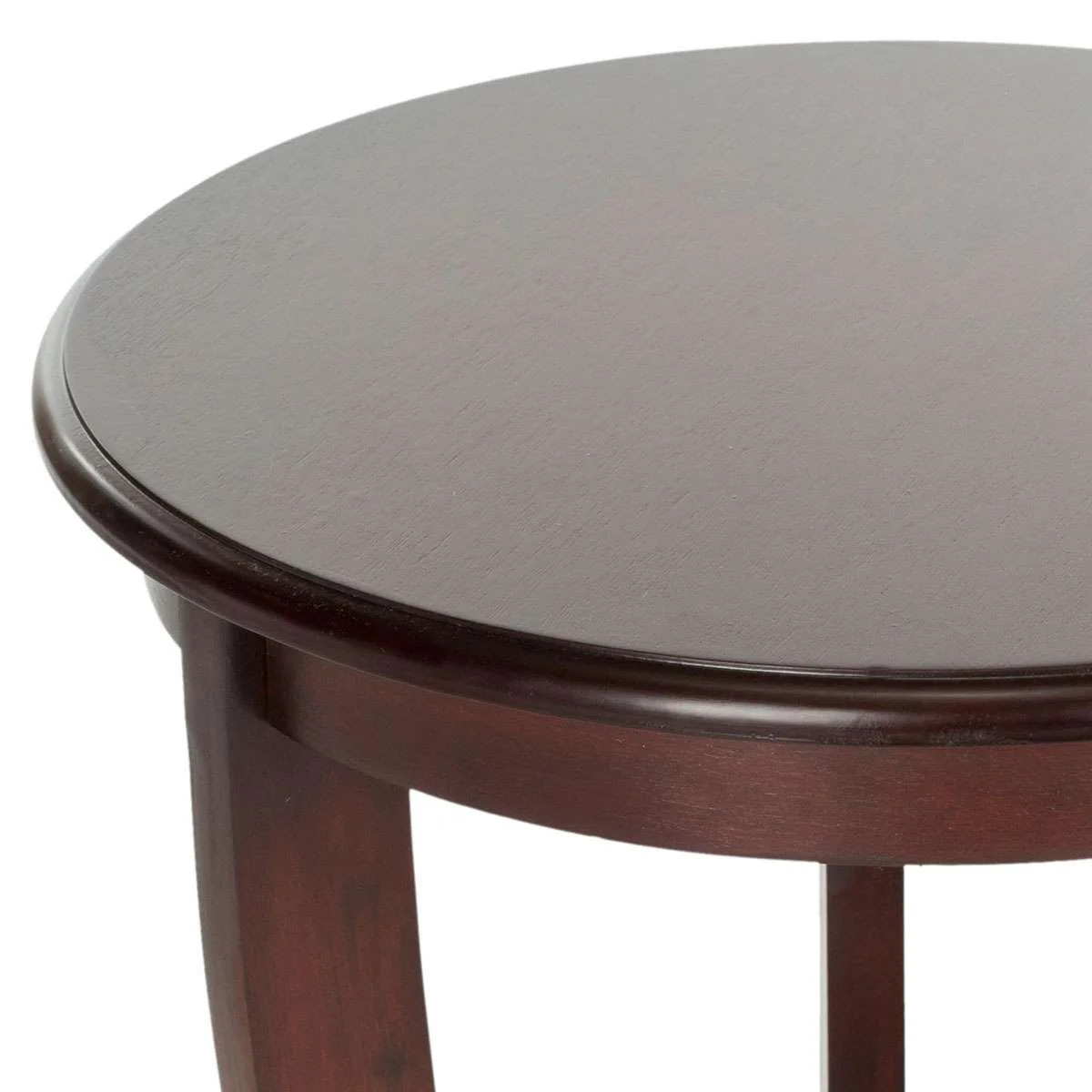 Safavieh Mary Pedestal Side Table - Dark Cherry - Image 3