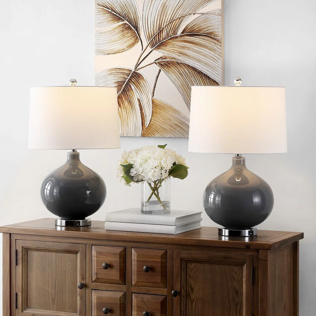 Safavieh Masera Table Lamp Set Of 2 - Grey - Image 3