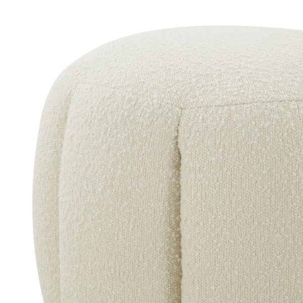 Safavieh Maxine Channel Tufted Otttoman - Ivory - Image 5