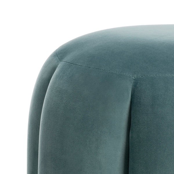 Safavieh Maxine Channel Tufted Otttoman - Seafoam - Image 4