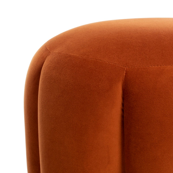 Safavieh Maxine Channel Tufted Otttoman - Sienna - Image 4