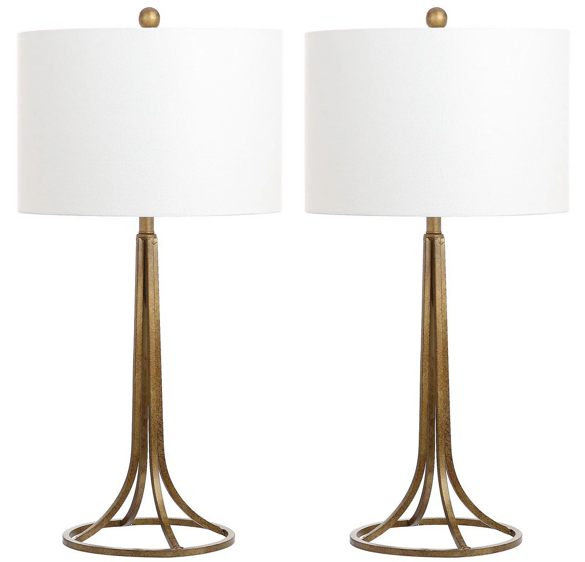 Safavieh Mckenna 30-Inch H Table Lamp Set Of 2 - Antique Bronze - Image 2