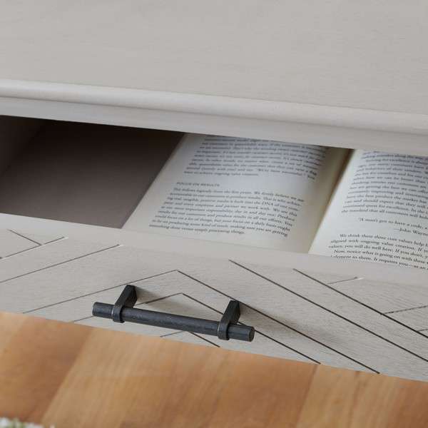 Safavieh Mckinlee 2 Drawer Desk - Taupe - Image 3