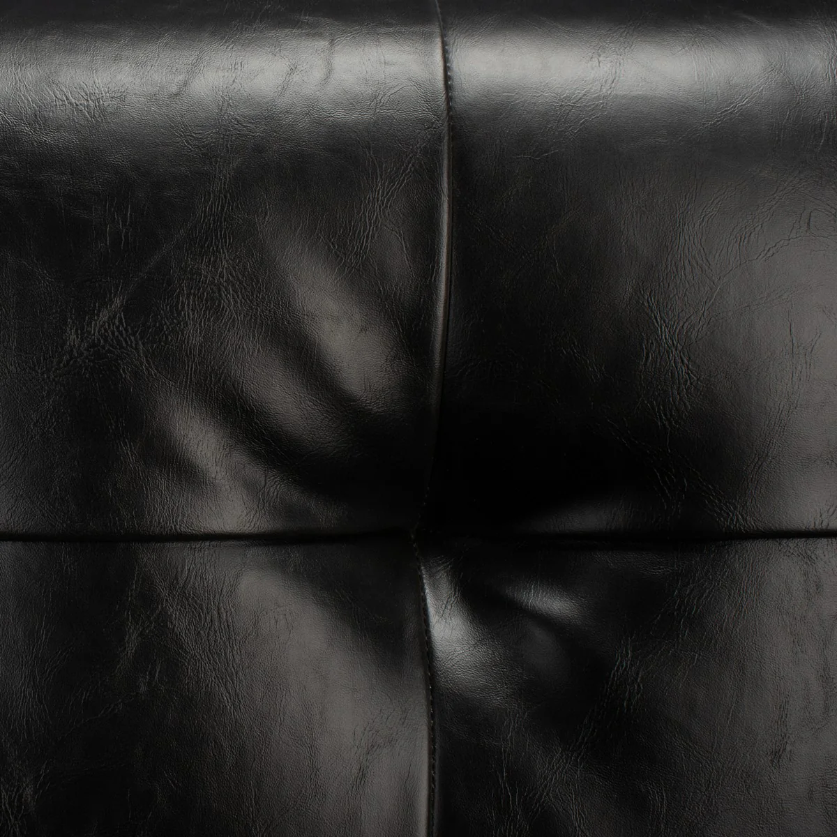 Safavieh Mcneill Tufted Leather Sofa - Black - Image 4