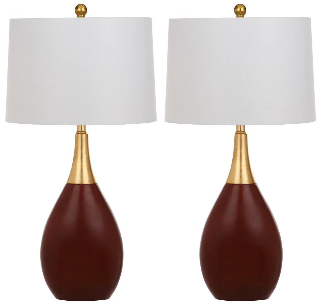 Safavieh Medallion 27.5-Inch H Table Lamp Set Of 2 - Gold - Image 2