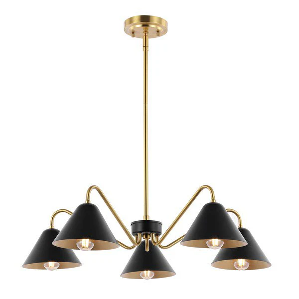 Safavieh Meissa Chandelier - Black - Image 2