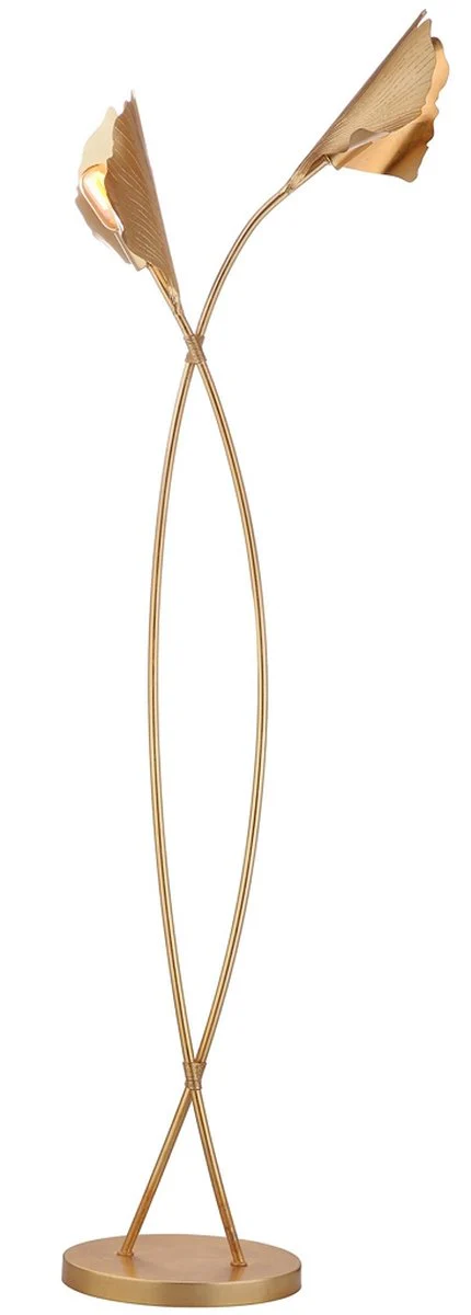 Safavieh Merrigan Ginkgo Leaf Floor Lamp - Gold Leaf - Image 3