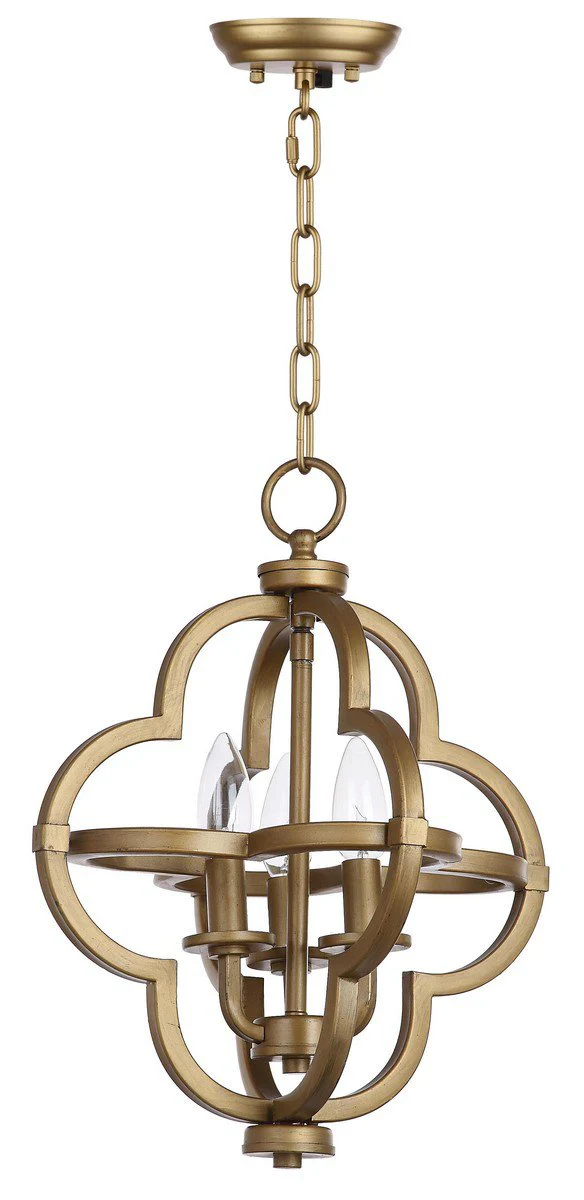 Safavieh Mila 12.25-Inch Dia Adjustable Dark Grey Pendant - Gold - Image 2