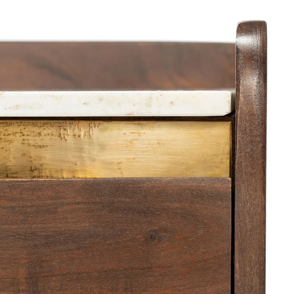 Safavieh Milana Marble Tv Stand - Walnut - Image 5