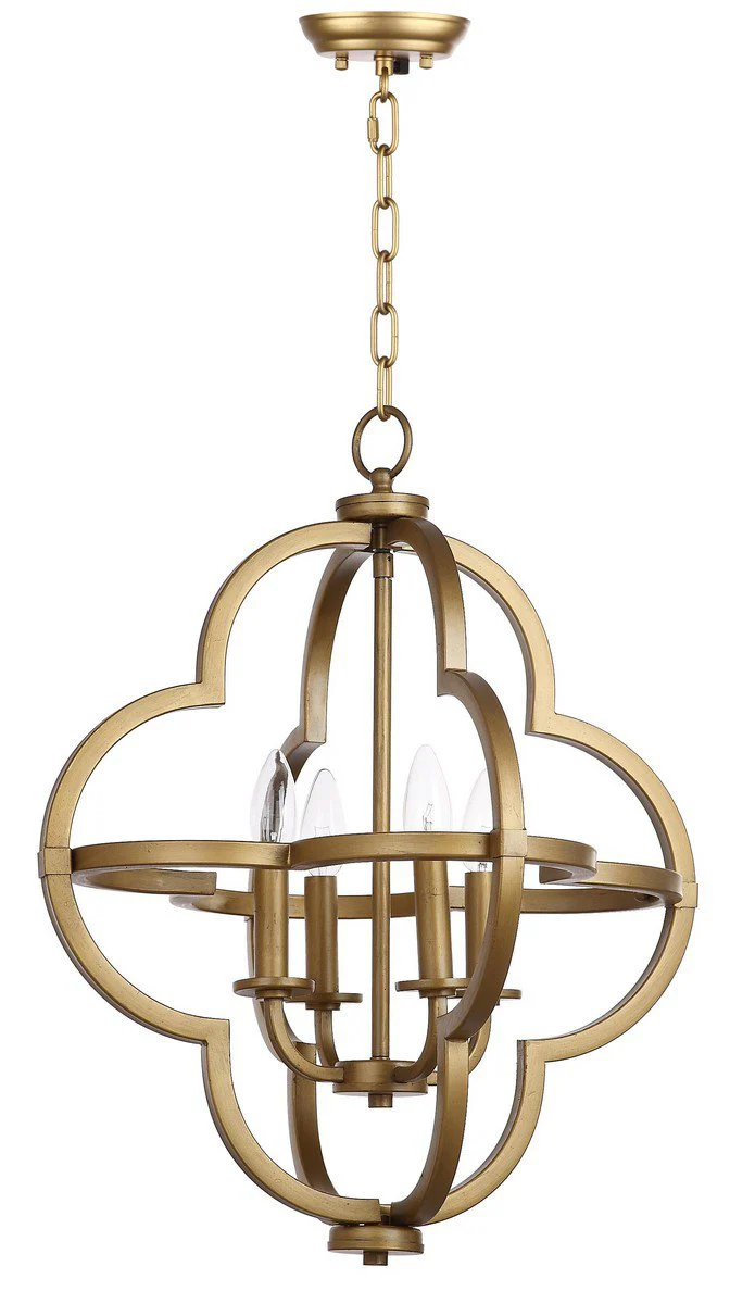 Safavieh Millard 18.5-Inch Dia Adjustable Dark Grey Pendant - Gold - Image 2