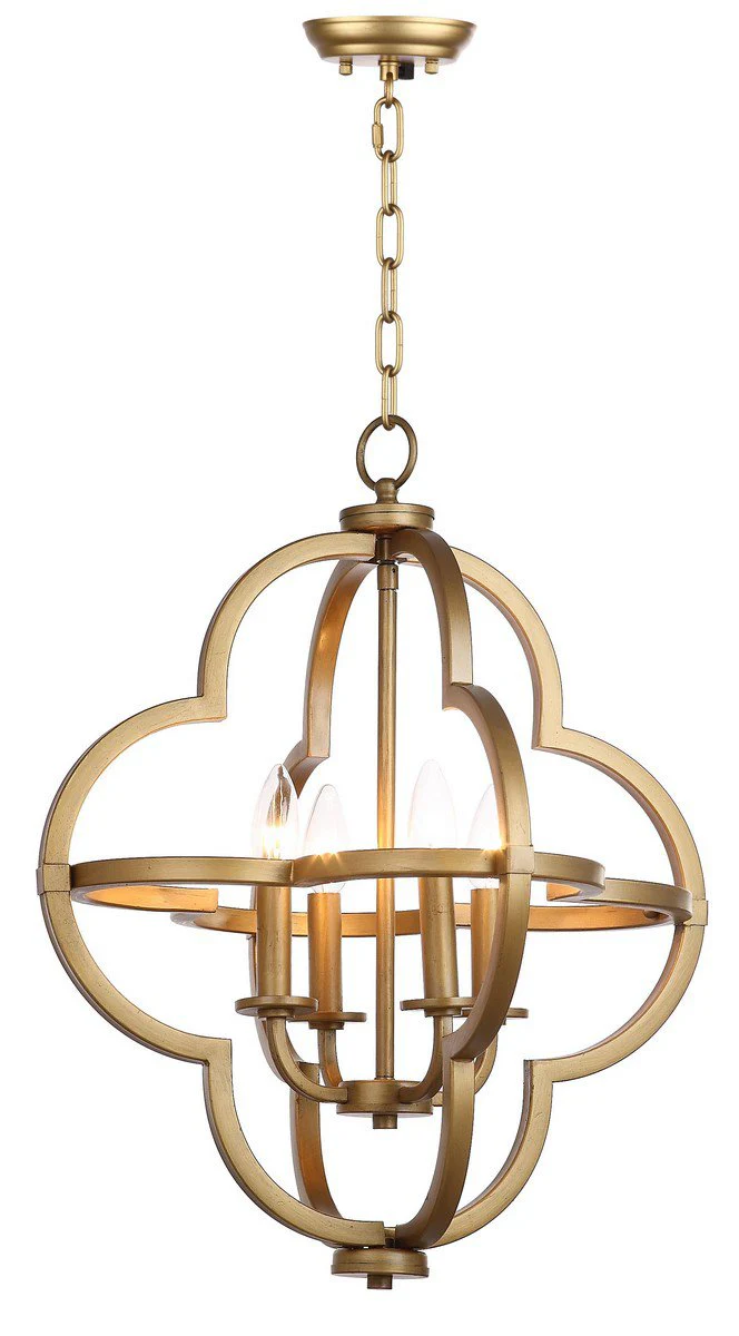Safavieh Millard 18.5-Inch Dia Adjustable Dark Grey Pendant - Gold - Image 3