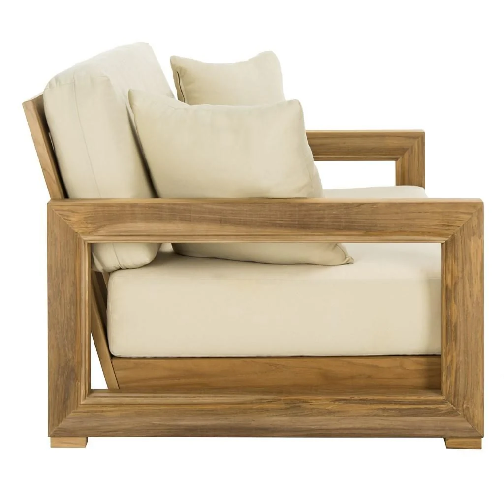 Safavieh Montford 2-Seat Bench - Teak Brown - Image 4