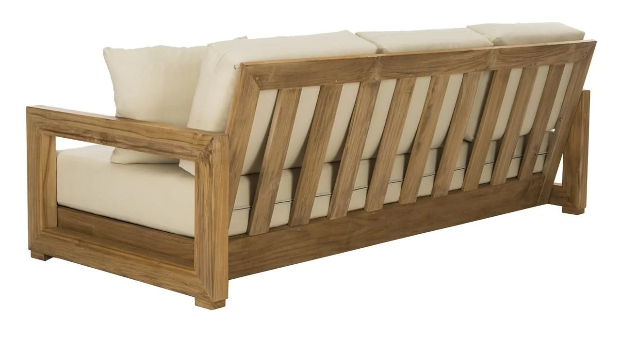 Safavieh Montford 3-Seat Bench - Teak Brown - Image 5