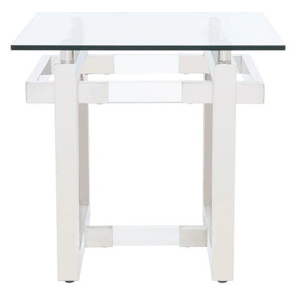 Safavieh Montrelle Acrylic Accent Table - Silver - Image 2