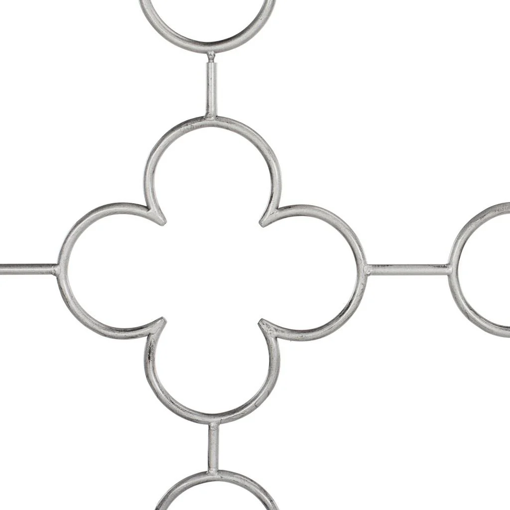 Safavieh Morris Lattice Metal Bed Full Size - Antique Silver - Image 4