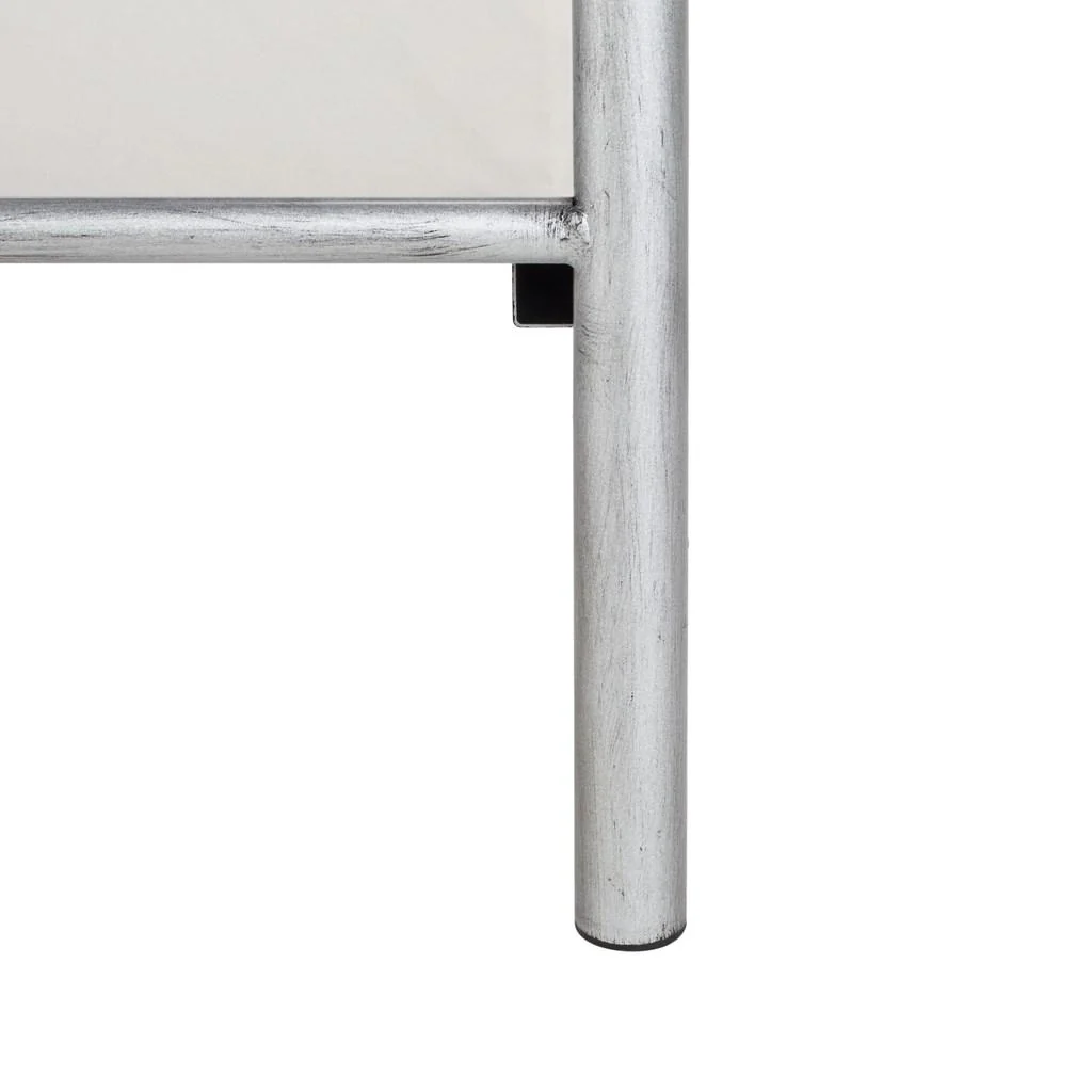 Safavieh Morris Lattice Metal Bed Full Size - Antique Silver - Image 5