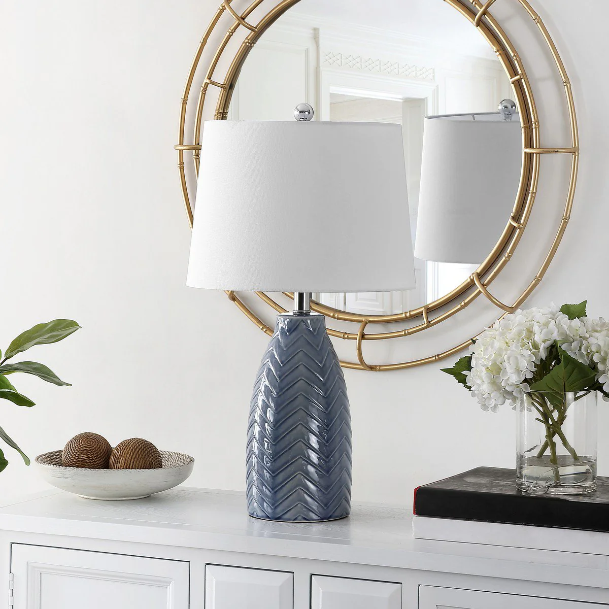 Safavieh Naji Glass Table Lamp - Grey - Image 3