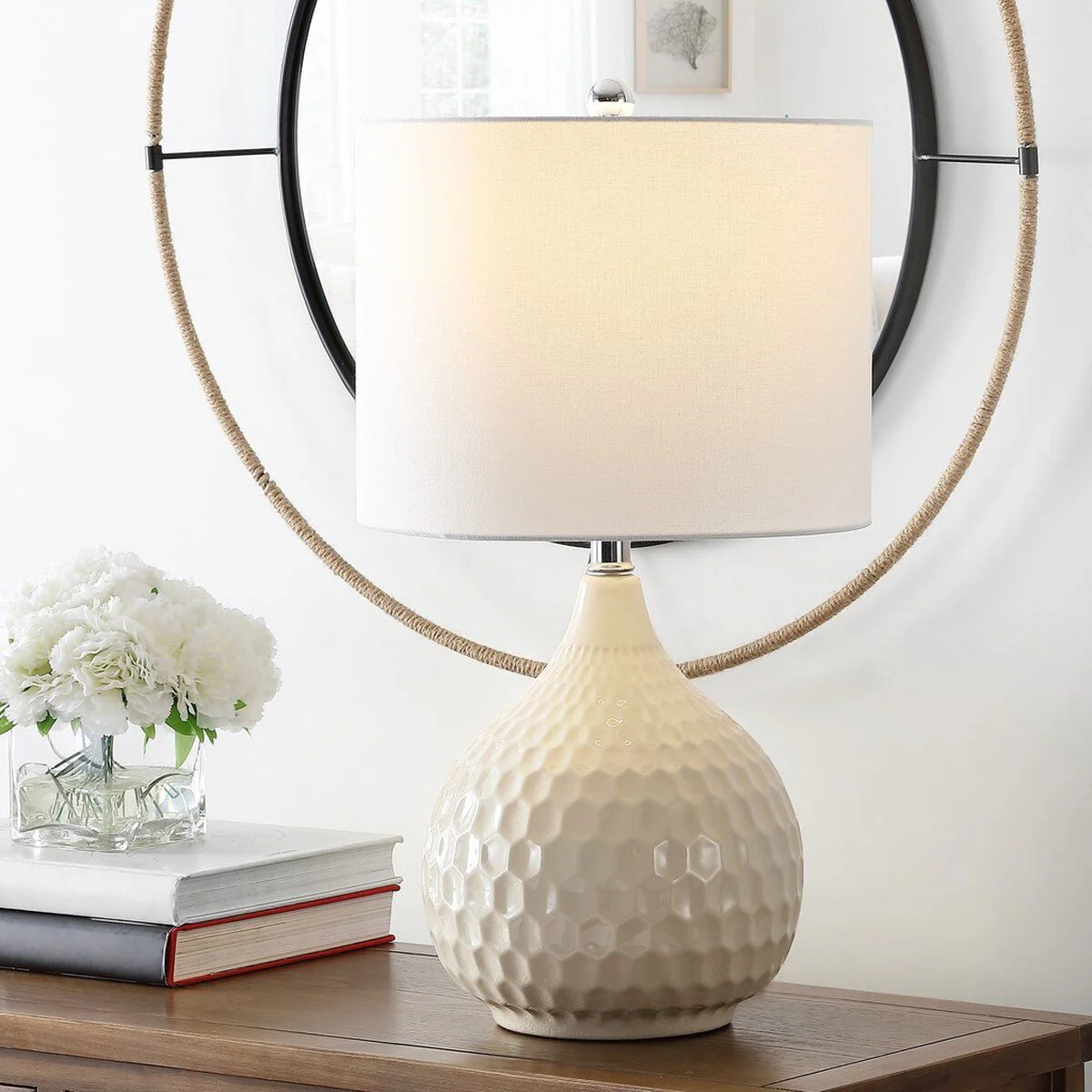 Safavieh Nalon Table Lamp Set Of 2 - Cream - Image 3