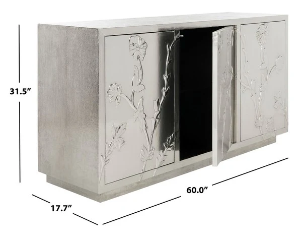 Safavieh Narcisa Floral Sideboard - Silver - Image 3