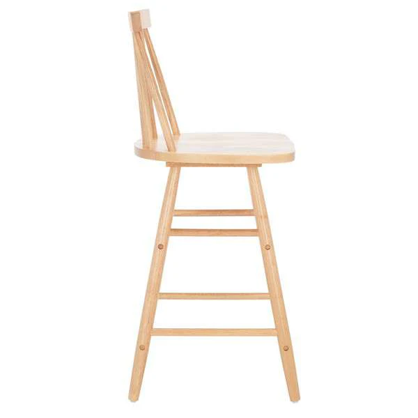 Safavieh May Wood Counter Stool - Natural - Image 2