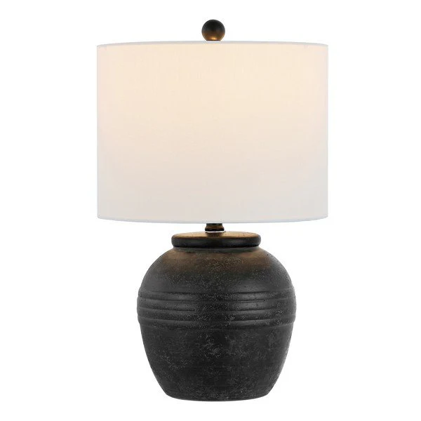 Safavieh Naturi, 20 Inch, Black, Ceramic Table Lamp - Black - Image 2