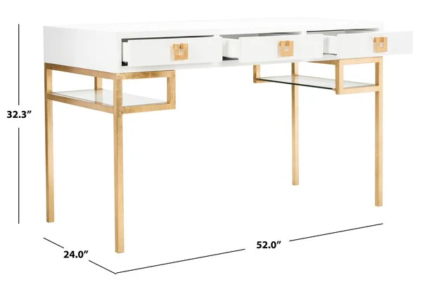 Safavieh Neria Writing Desk - White - Image 3