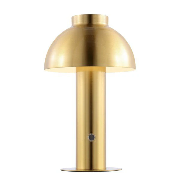 Safavieh Niara, 11.5 Inch, Brass, Iron, Rechargeable Led Table Lamp? - Brass Gold - Image 2