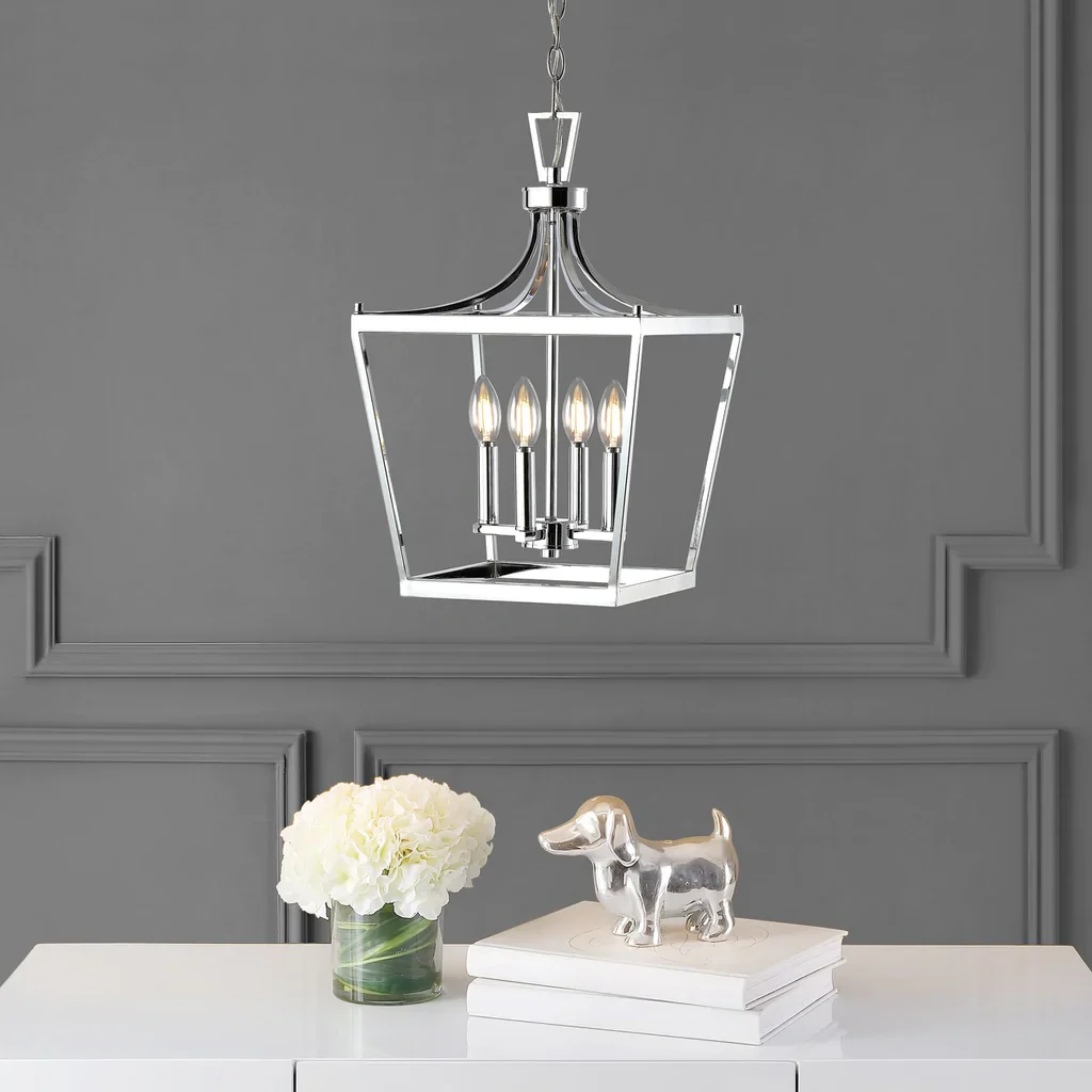 Safavieh Nichi 4Lt Pendant - Chrome - Image 3