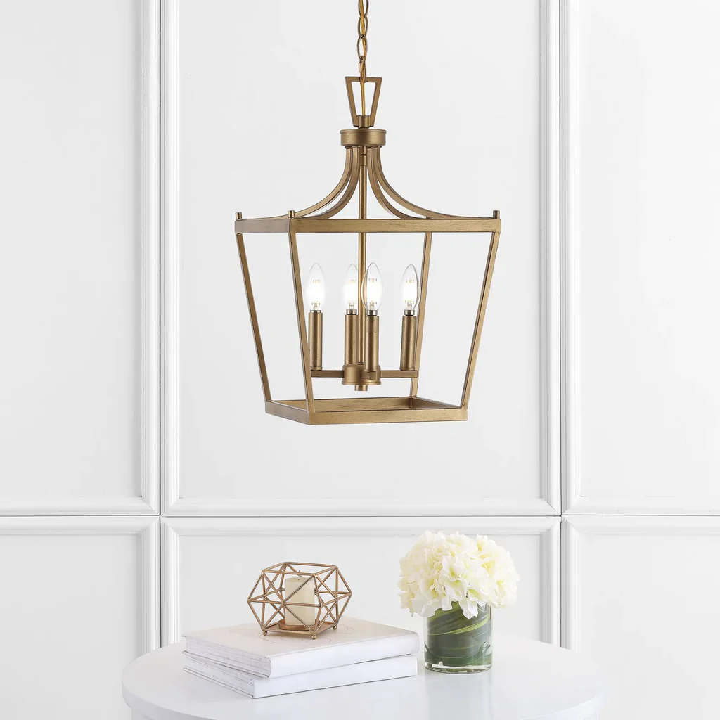 Safavieh Nichi 4Lt Pendant - Gold Painted - Image 3