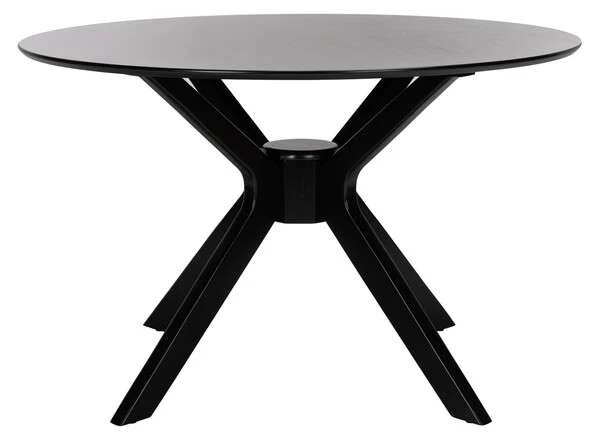 Safavieh Nicolai Round Dining Table - Matte Black - Image 2