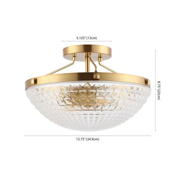 Safavieh Nienna Flush Mount - Gold Base - Image 3