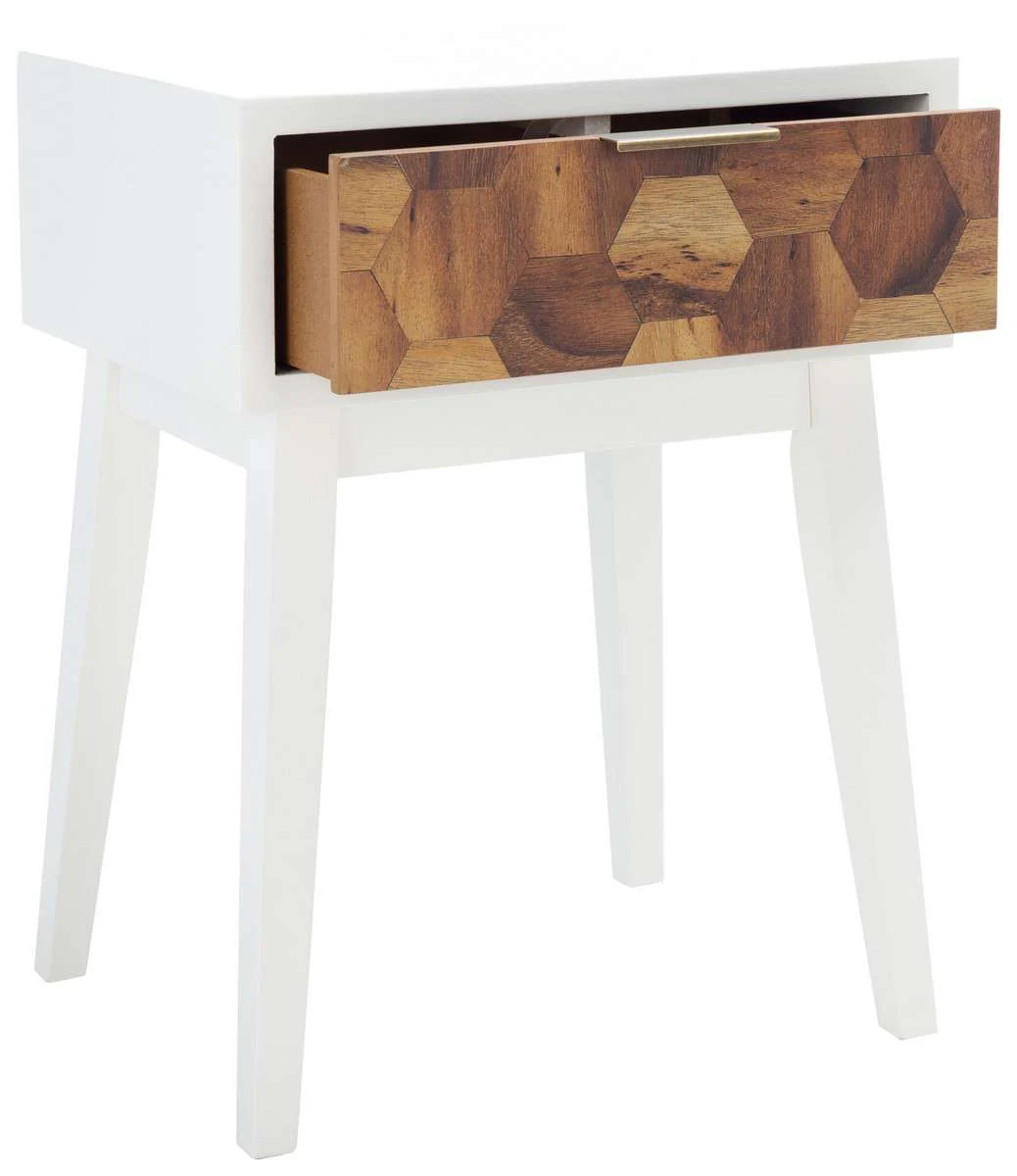 Safavieh Nilo 1 Drawer Accent Table - White - Image 3