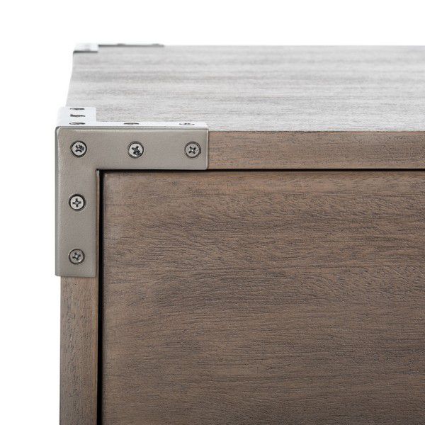 Safavieh Nisha 1 Drawer Wood Nightstand - Light Brown - Image 4