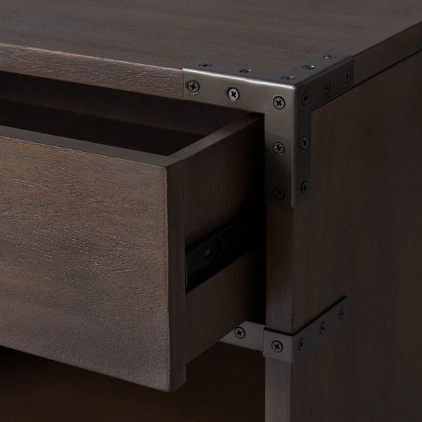Safavieh Nisha 1 Drawer Wood Nightstand - Light Brown - Image 5