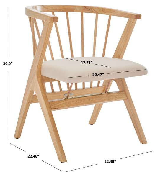 Safavieh Noah Spindle Dining Chair Set Of 2 - Natural - Image 3