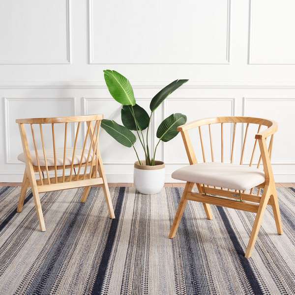 Safavieh Noah Spindle Dining Chair Set Of 2 - Natural - Image 4