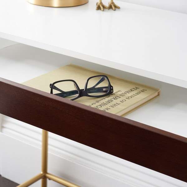 Safavieh Nola 1 Drawer Desk - White - Image 2