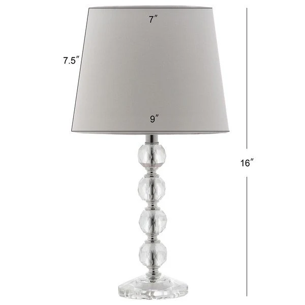 Safavieh Nola, 17 Inch, Clear/Chrome, Crystal/Iron Table Lamp Set Of 2 W/ Usb Port? Set Of 2 - Clear - Image 3