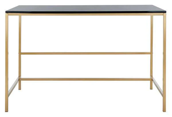 Safavieh Nova Glossy Wooden Desk - Black Top - Image 2