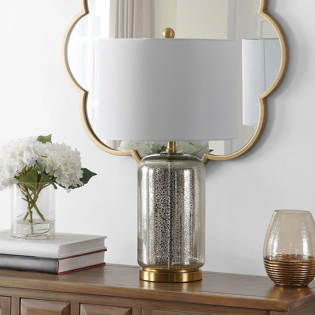 Safavieh Novah Glass Table Lamp - Silver - Image 3