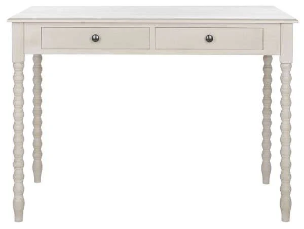Safavieh O' Mara 2 Drawer Desk - Taupe - Image 2